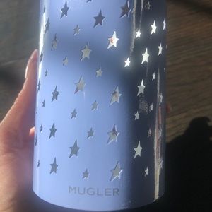 Mugler Angel Purple storage.  For makeup brushes, tea light candle or pens